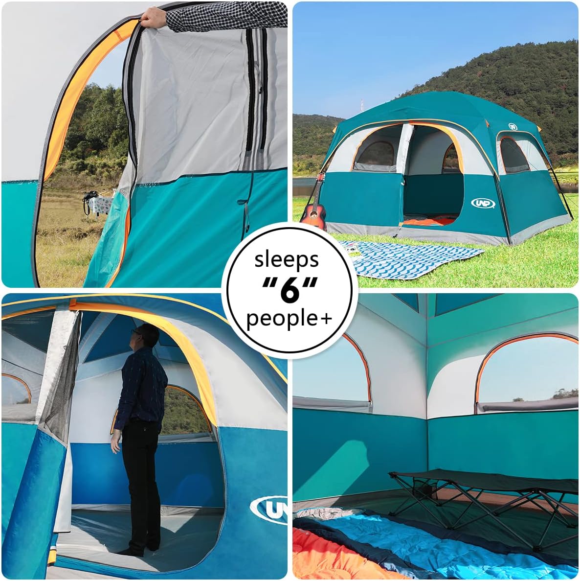 Tienda UNP: Carpa Familiar 6 Personas Impermeable 10'X9