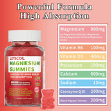 Gomitas de Magnesio Glycinate 800mg sin azúcar, Calma y Sueño