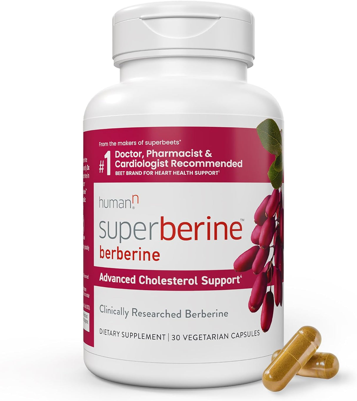 Suplemento de Berberina SuperBerine Apoyo Metabólico Coleste
