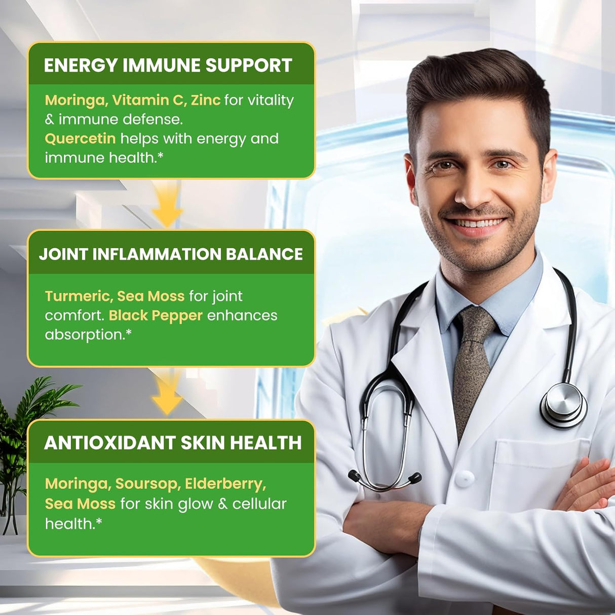 Extracto Líquido de Moringa, Moringa Plus, 1000 mg con Cúrcuma, Zinc y Vitamina C, 2 oz