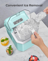 Máquina de Hielo Silonn, portátil, 26 lbs/día, 9 cubos/6 min