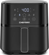 Freidora de aire Chefman 4 QT, tecnología Hi-Fry, pantalla táctil