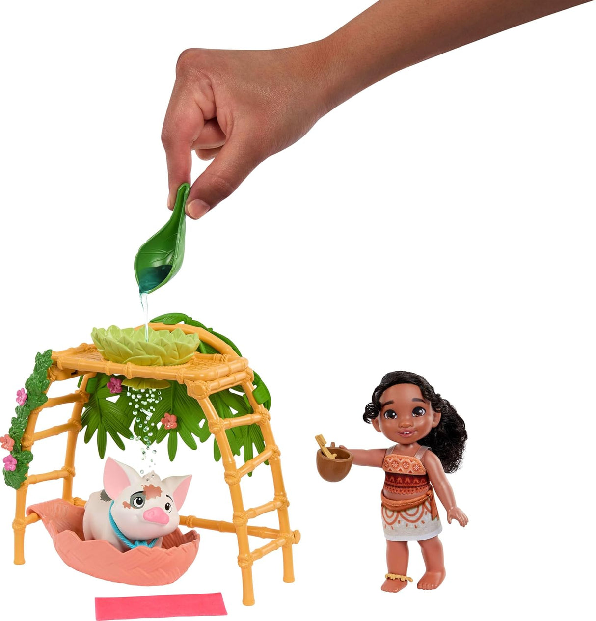 Set de baño Moana con muñeca, amigos y accesorios Mattel