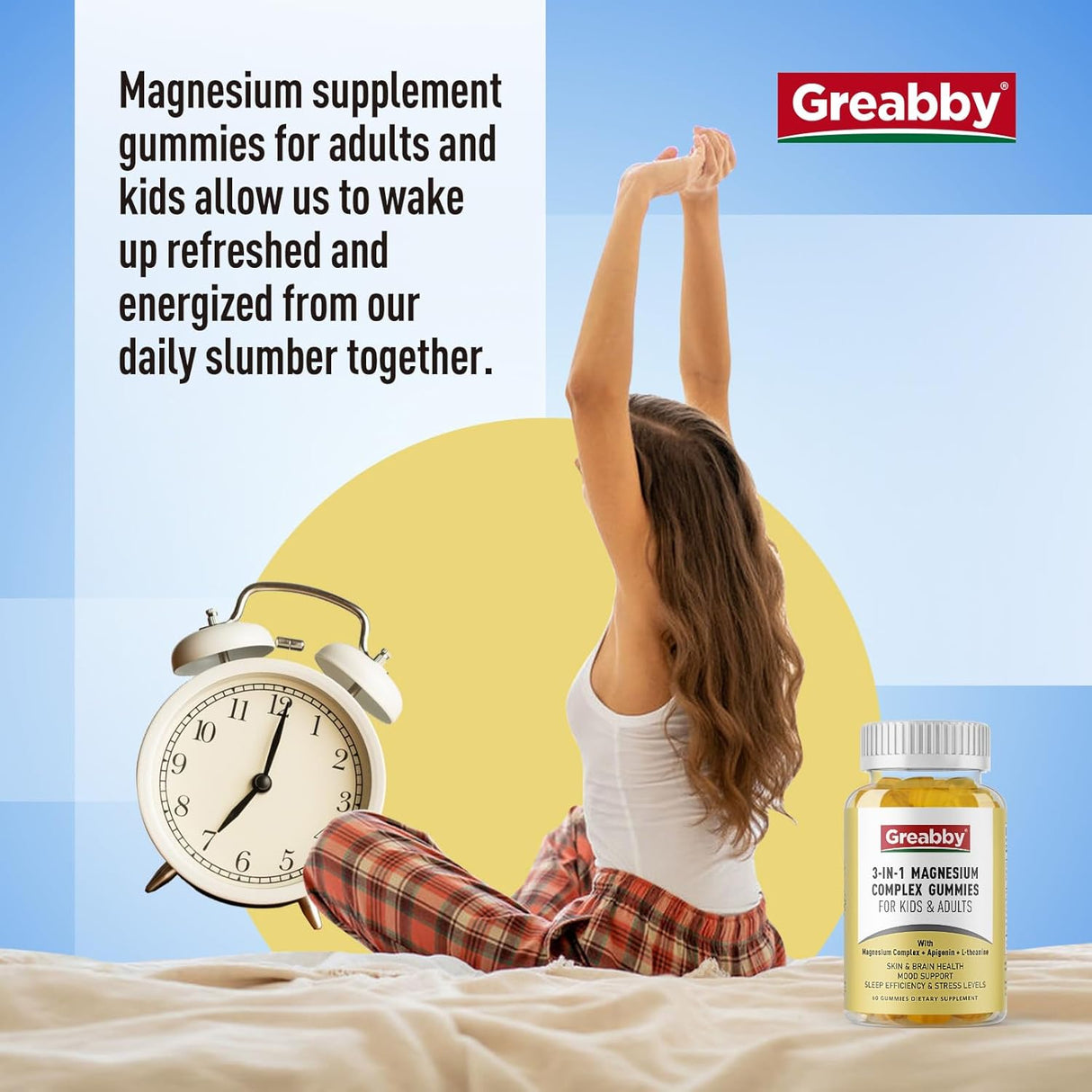 Suplementos de glicinato de magnesio para adultos y niños