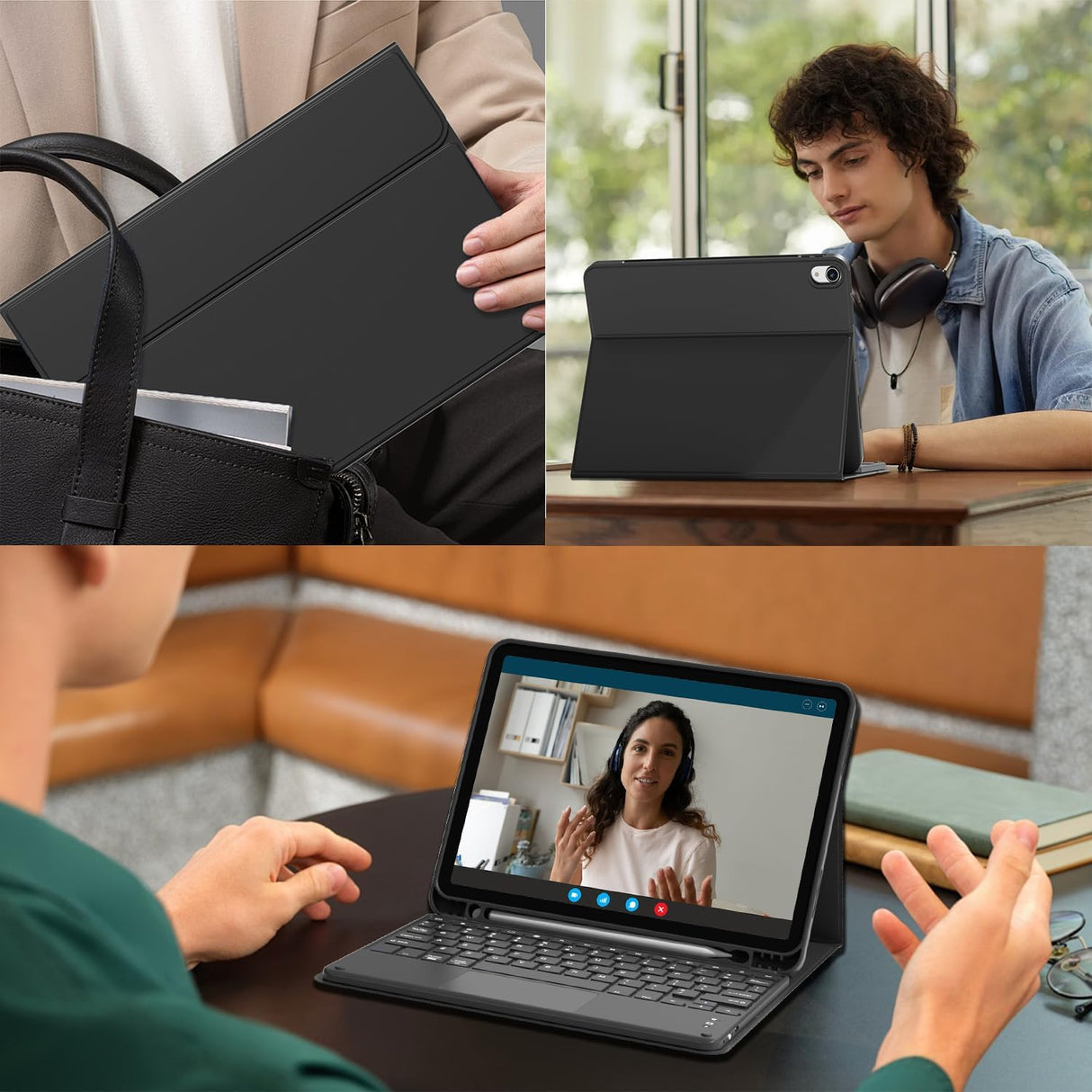 Funda Teclado Táctil para iPad Air 11 6ta Gen, Bluetooth, 2024