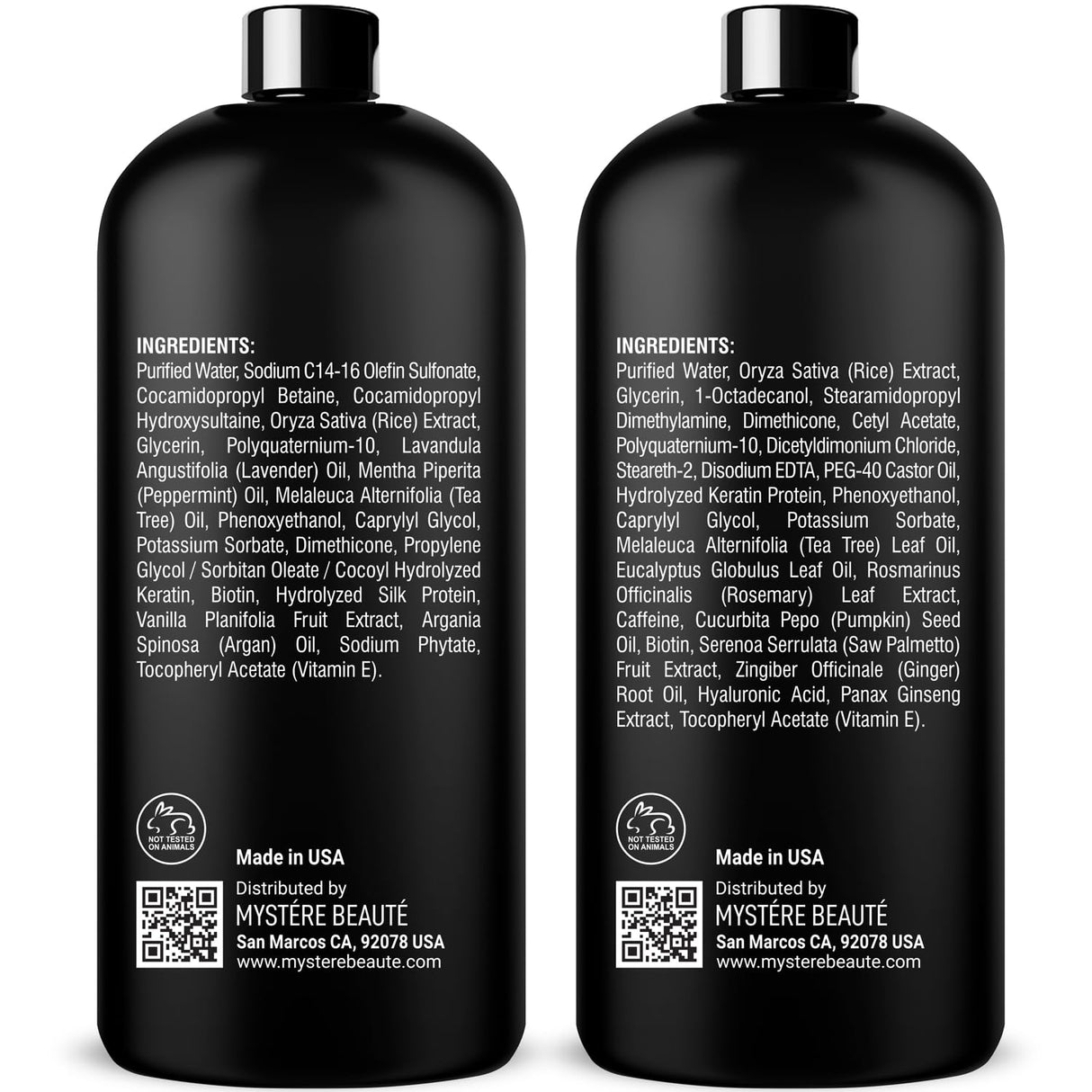 Set de champú y acondicionador para el brillo MYSTÉRE BEAUTÉ