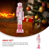 Figuras de soldado navideño, decoraciones de Navidad, 14 pulgadas