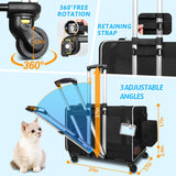 Transportadora Extra Grande con Ruedas Petskd, 24x17x17