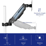 Soporte de Monitor VIVO, Brazo Ajustable, MOUNT-POLE05A