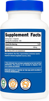 Nutricost Pregnenolona 100mg, 120 Cápsulas Vegetarianas