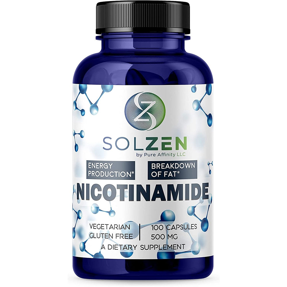 Suplemento Nicotinamida B3 500mg Potenciador de energía 100