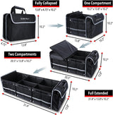 Organizador de maletero impermeable con enfriador, plegable