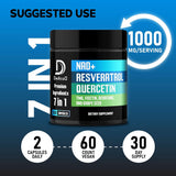 Suplemento NAD+ 1000mg - Energía, Reparación, 60 Cápsulas