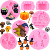 Moldes de Silicona Halloween Mujiang para Cupcakes y Chocolates