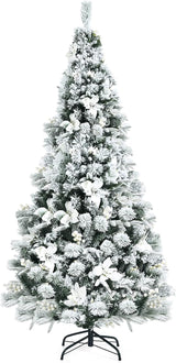 Árbol de Navidad Artificial Goplus 6FT con Decoración y Soporte