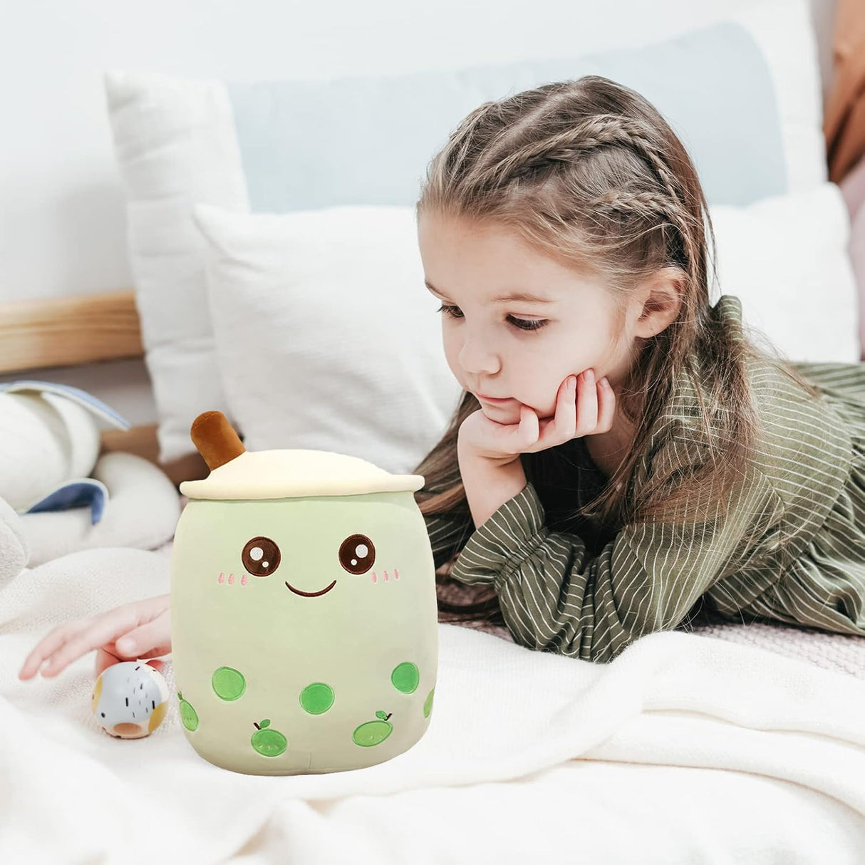 Peluche de personaje de caricaturas de felpa forma de taza