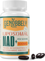 Suplemento Liposomal NAD+ con Nicotinamida y Resveratrol