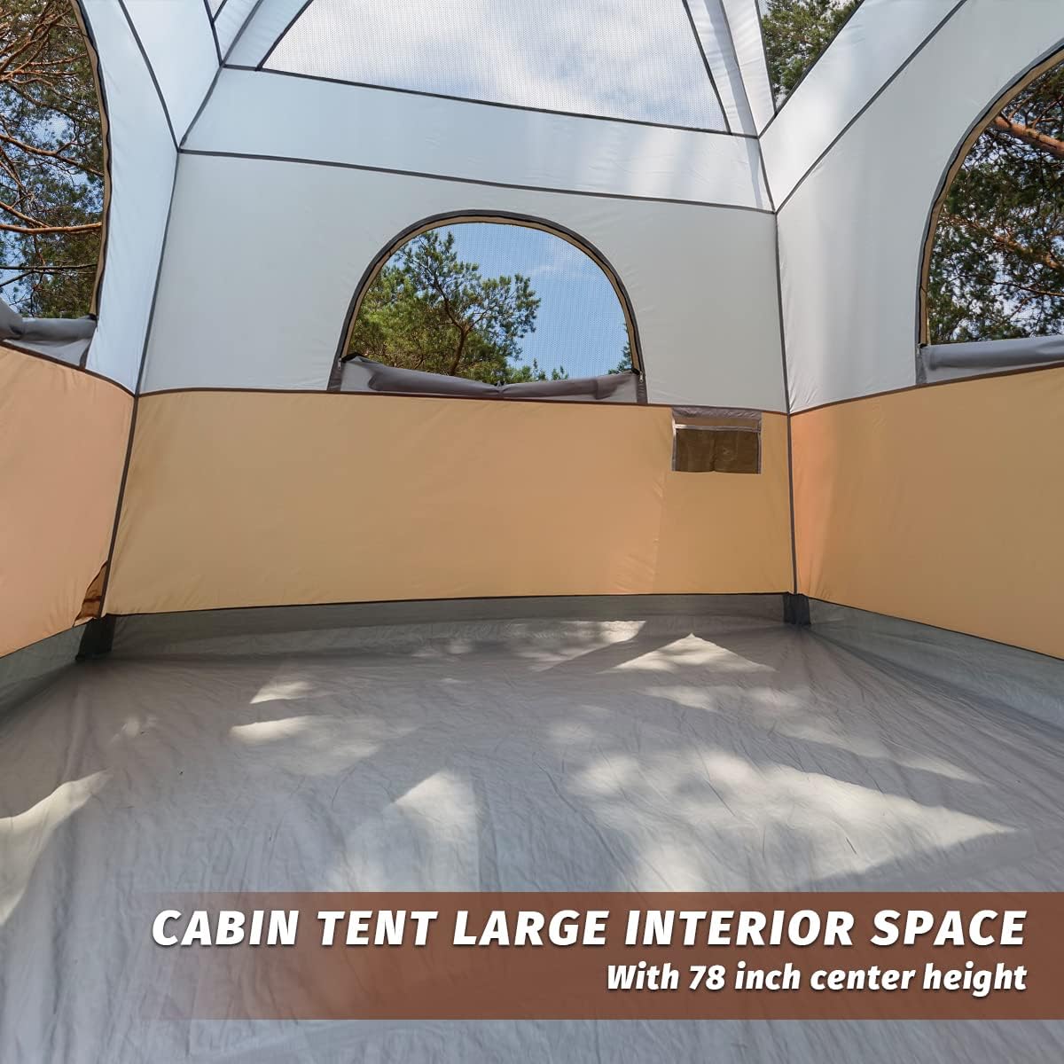 Tienda UNP: Carpa familiar 6 personas, impermeable y fácil montaje