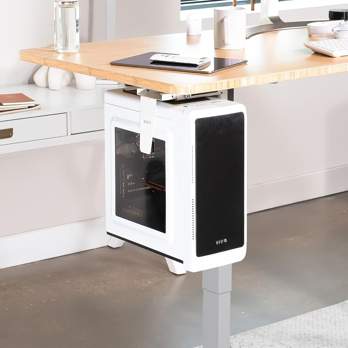 Soporte Ajustable para CPU VIVO, 3.5-7.8 in, MOUNT-PC01W