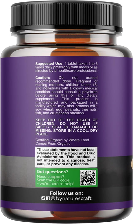 Suplemento de Ashwagandha Nature's Craft - 60 Tablets Vegan