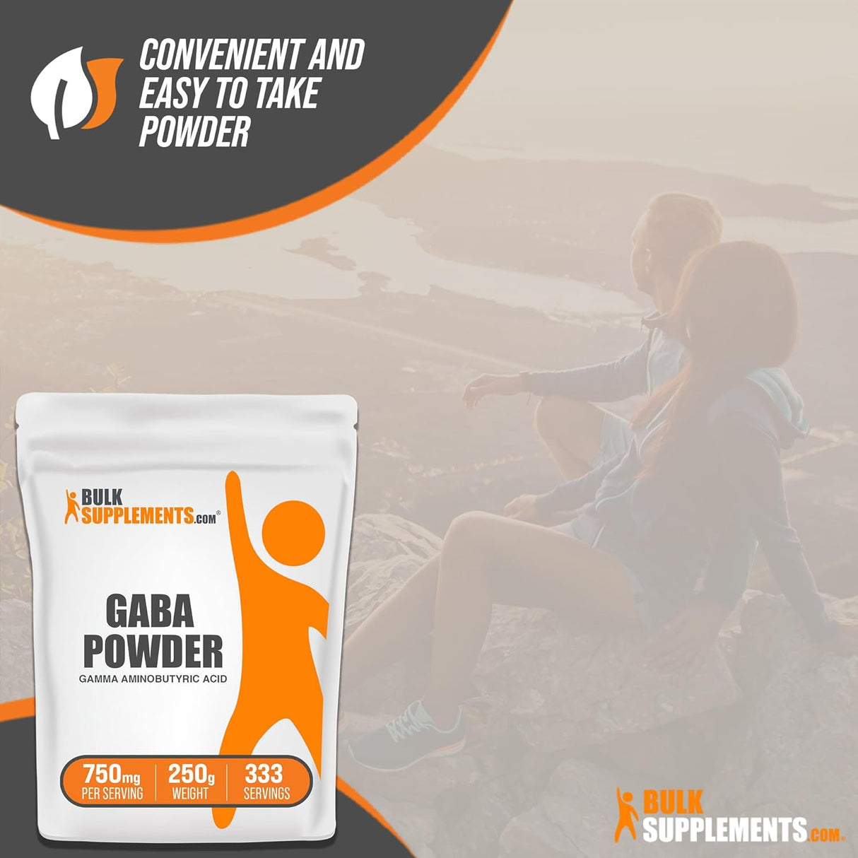 Suplemento BulkSupplements ácido gamma aminobutírico (GABA)