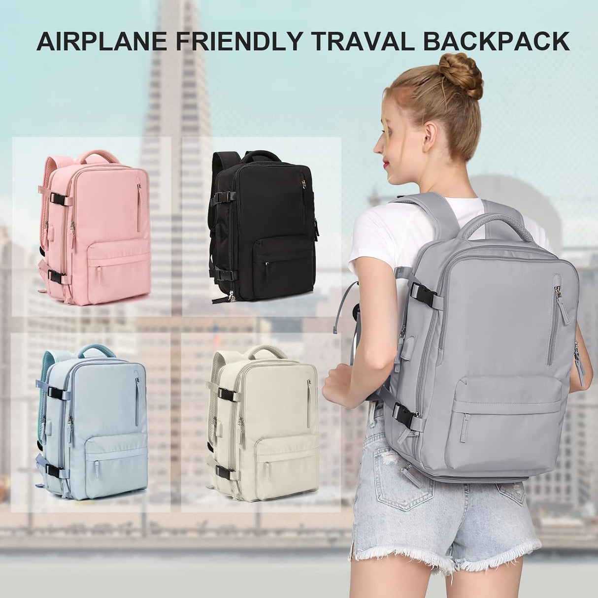 Mochila de Viaje Grande para Laptop Aprobada para Vuelo