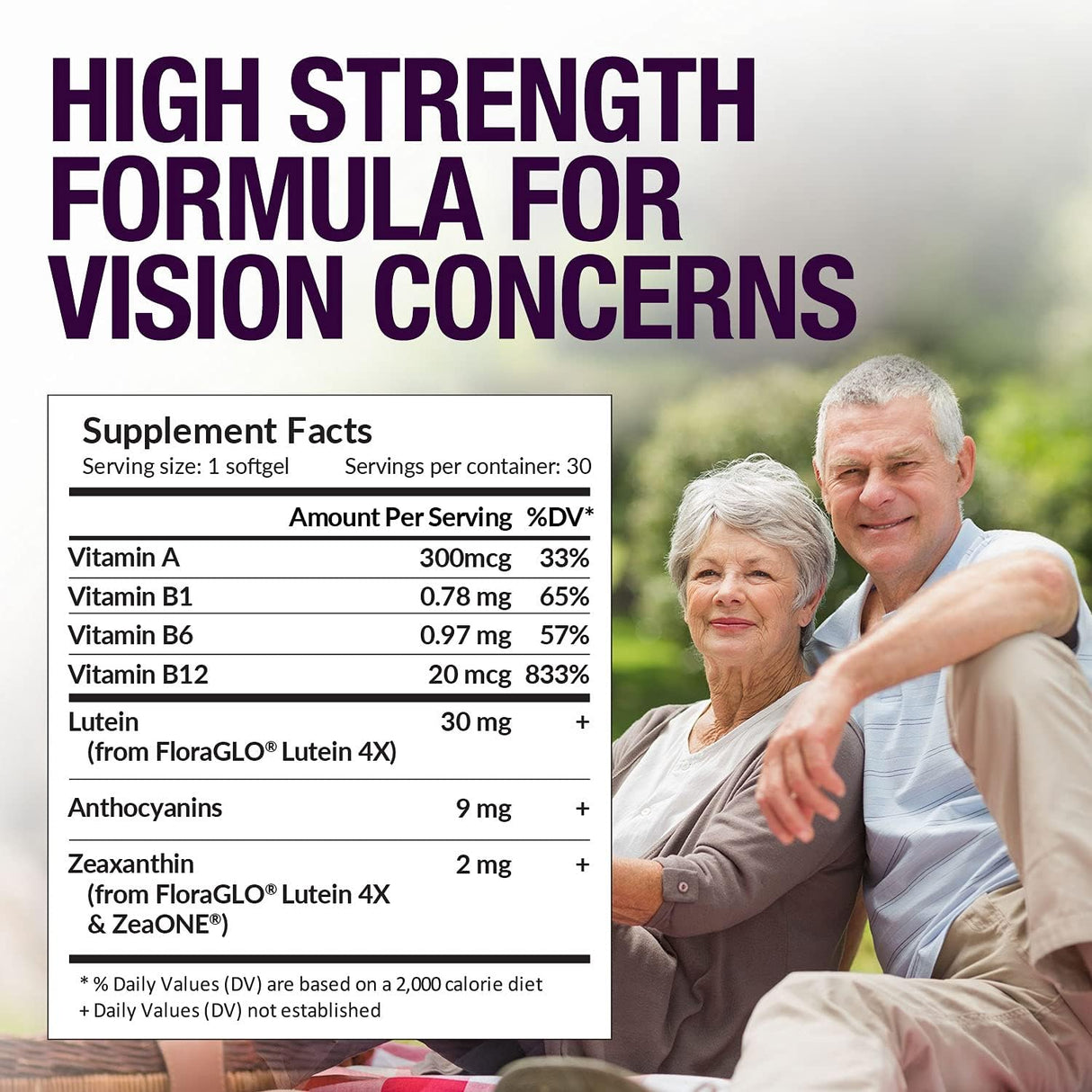 Suplemento Ultimate Vision PRO Fórmula para ojos con luteína