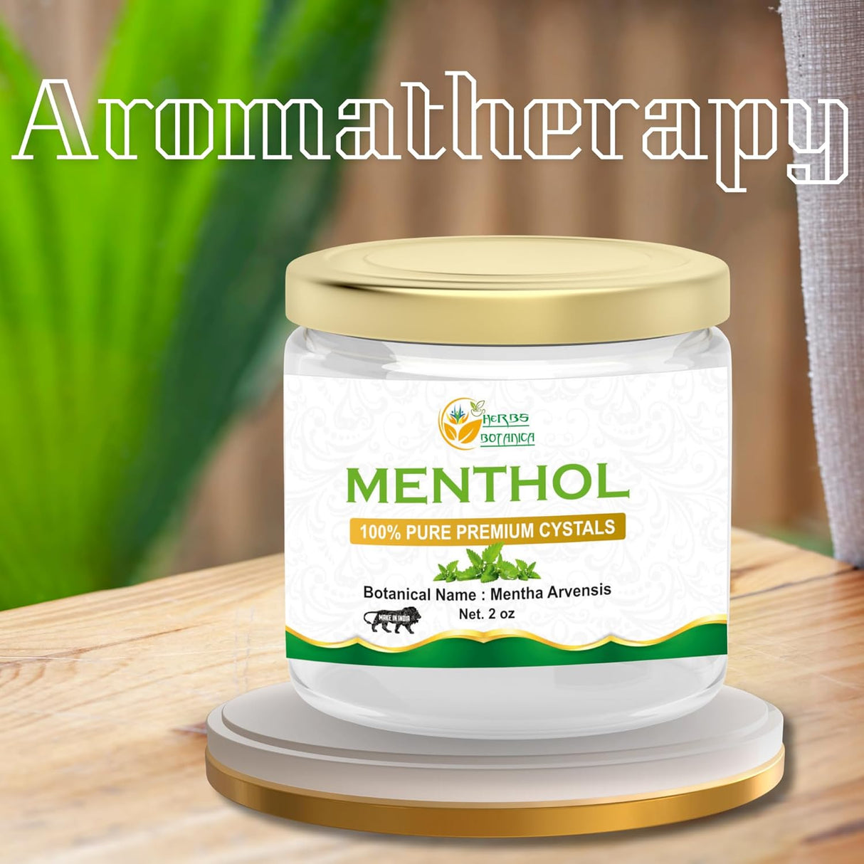 Cristales de Mentol Mentha Arvensis Aromaterapia USP Puro