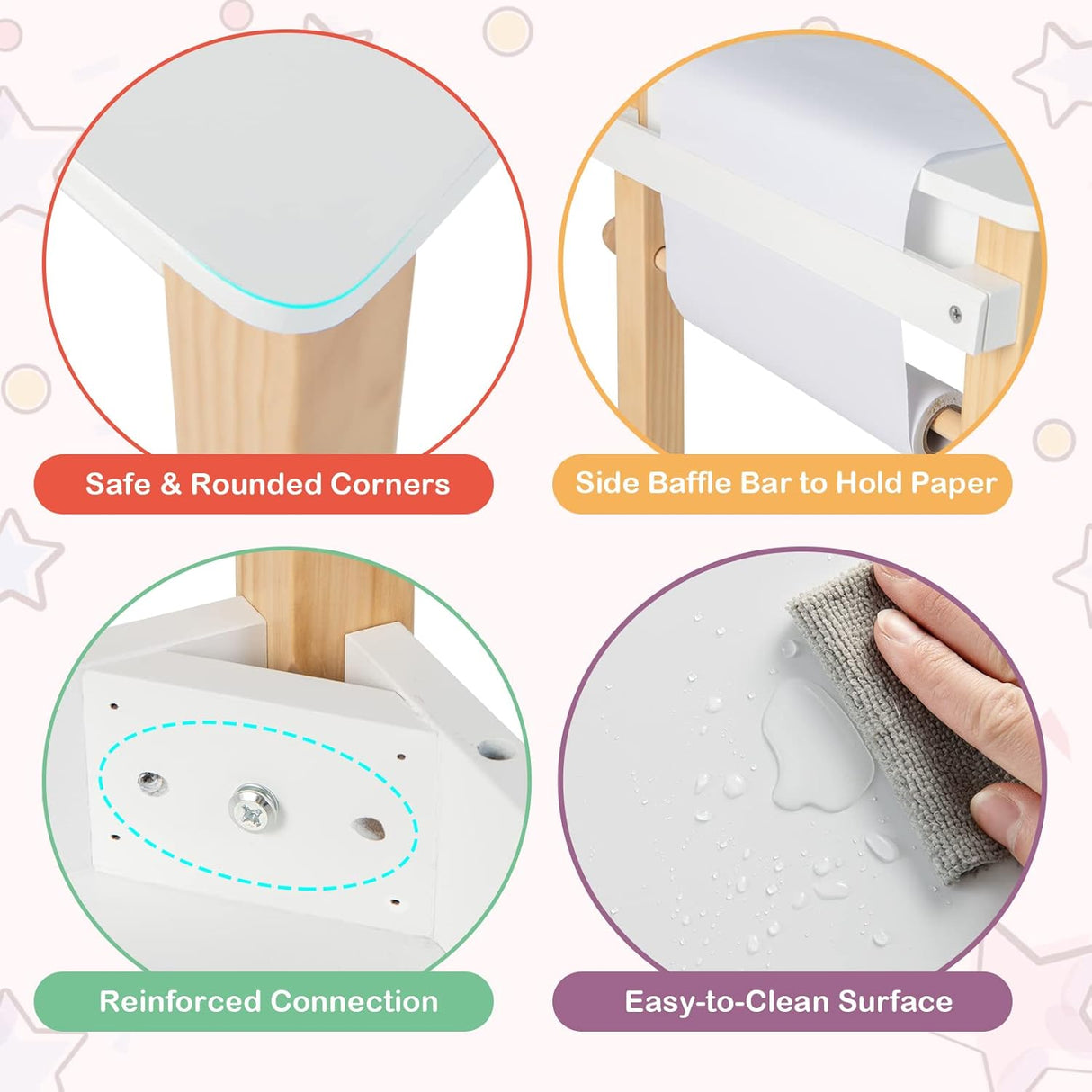 Mesas y Sillas para Niños 2 rotuladores juego de mesa