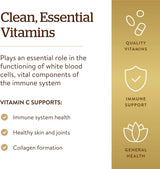 Solgar Vitamina C 1000 mg, 90 Tablets, Antioxidante e Inmunidad