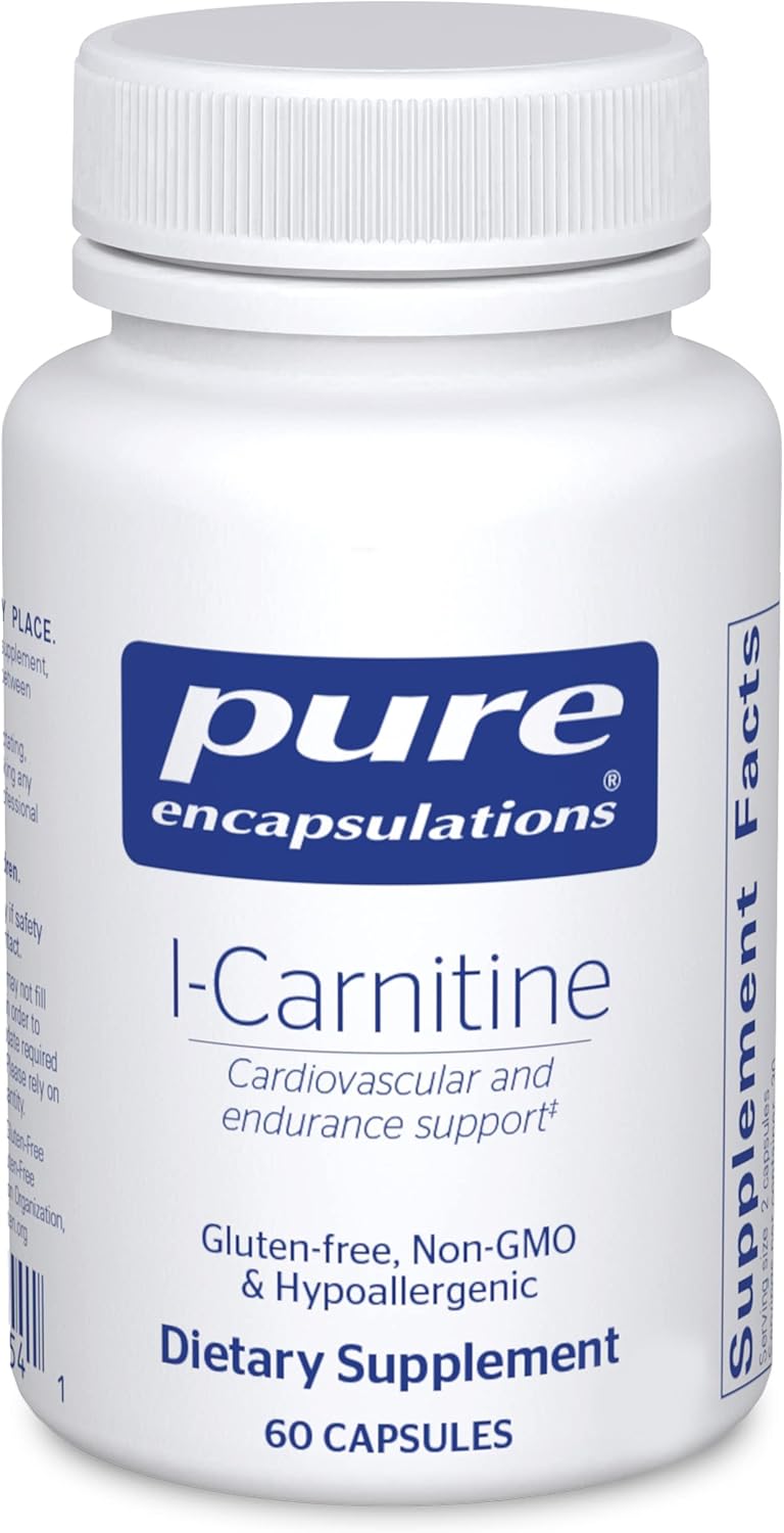 L-Carnitina Pura Encapsulations Suplemento Cardiovascular 60 cápsulas