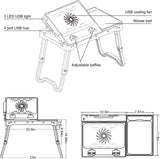 TeqHome Escritorio para computadora portátil para cama