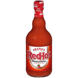 Frank's RedHot Salsa picante original, 23 onzas líquidas (paquete de 12), un paquete de 12 botellas de 23 onzas líquidas de salsa picante original de pimienta de cayena, ideal para mesa