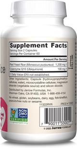 Suplemento Jarrow Formulas Red Yeast Rice 1200 mg &  Co-Q10