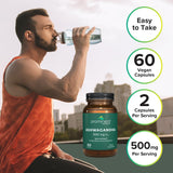 Suplemento de Ashwagandha Prominent - 500 mg, 60 cápsulas veganas