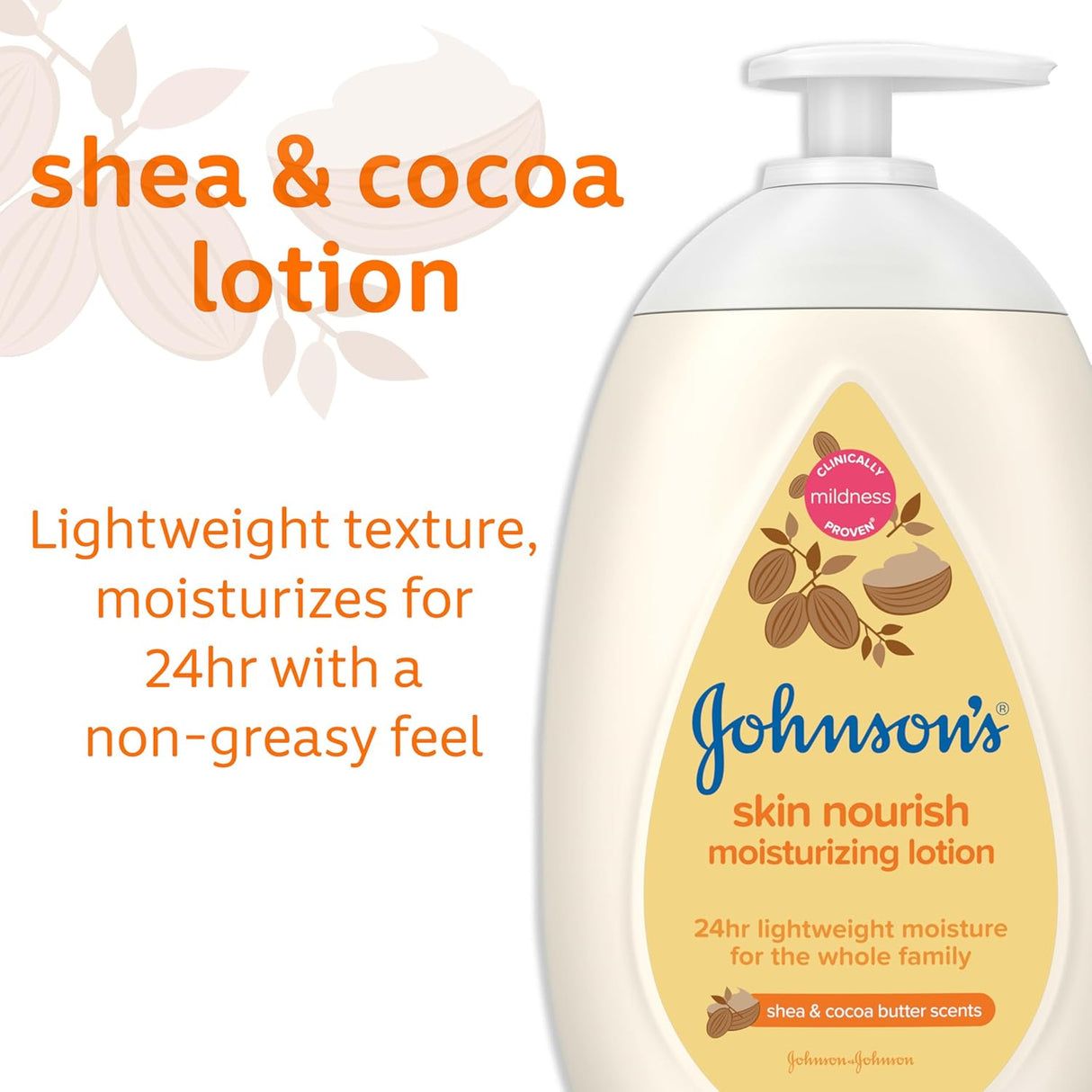 Loción Hidratante Johnson's para Piel Seca, 16.9 fl. oz.