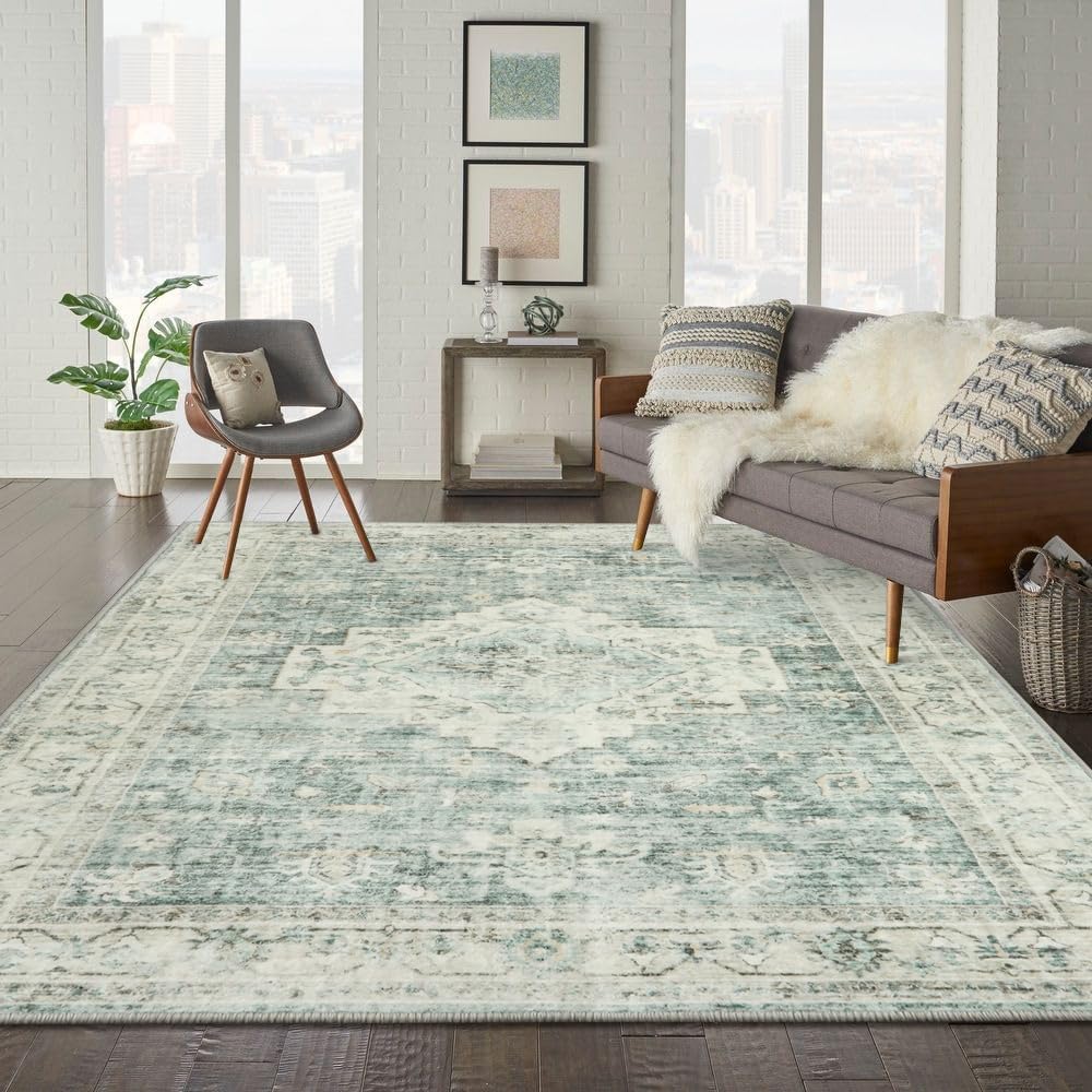 Alfombra Lavable 8x10 LIVEBOX Boho Vintage Antideslizante