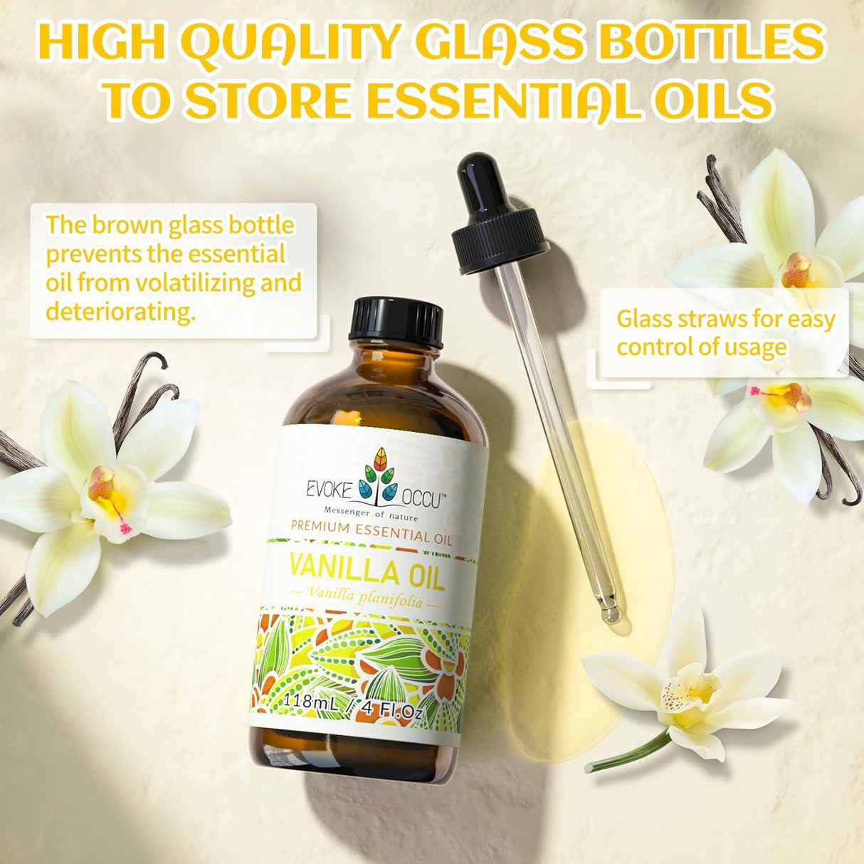Aceite Esencial de Vainilla Puro para Difusor y Masaje