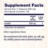 Suplemento Polvo de inositol puro sin OMG sin gluten