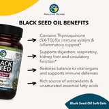 Cápsulas de Aceite de Semilla Negra Amazing Herbs 500mg 90 ct