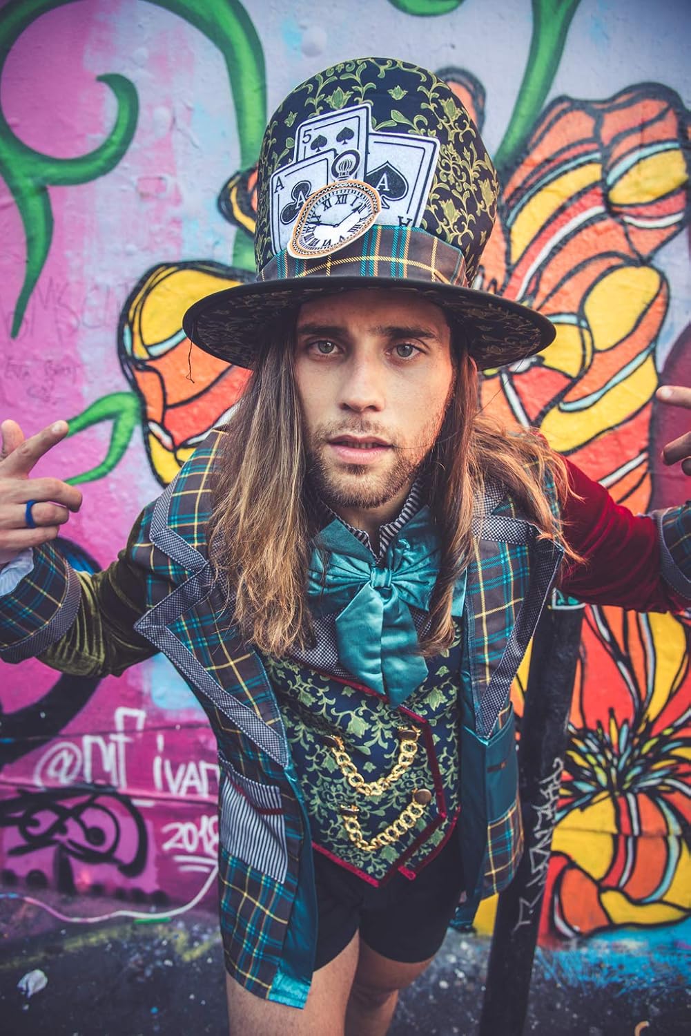 Disfraz para hombre del Sombrerero Loco talla XL