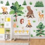 Pegatinas de animales de bosque KOKOLAP para decoraciones infantiles