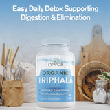 Suplemento orgánico de hierbas Triphala Apoyo del colon 60u