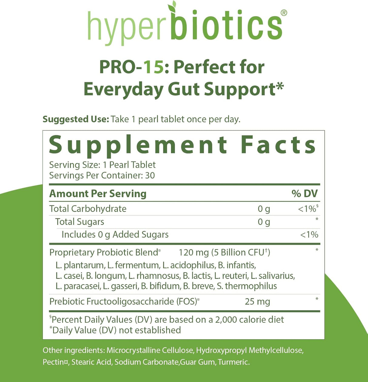 Suplementos Pro 15 probiótico vegano  Salud digestiva 30 und