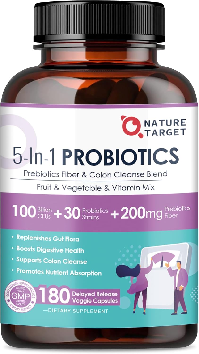 NATURE TARGET Probióticos Mujer-Hombre Salud Digestiva 100B CFUs