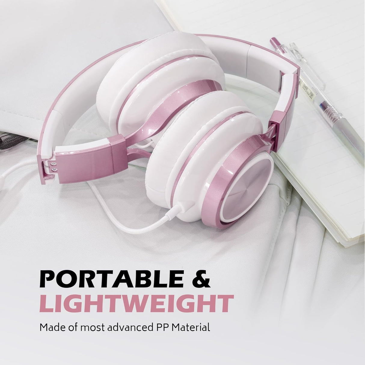 Auriculares AILIHE C8 para Niñas, Con Micrófono y Control de Volumen