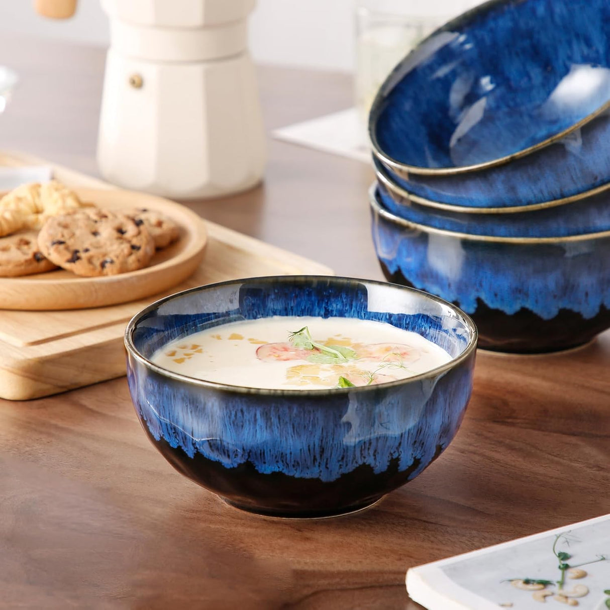 Cuencos de Cerámica para Sopa Vancasso, Juego de 4, 24oz