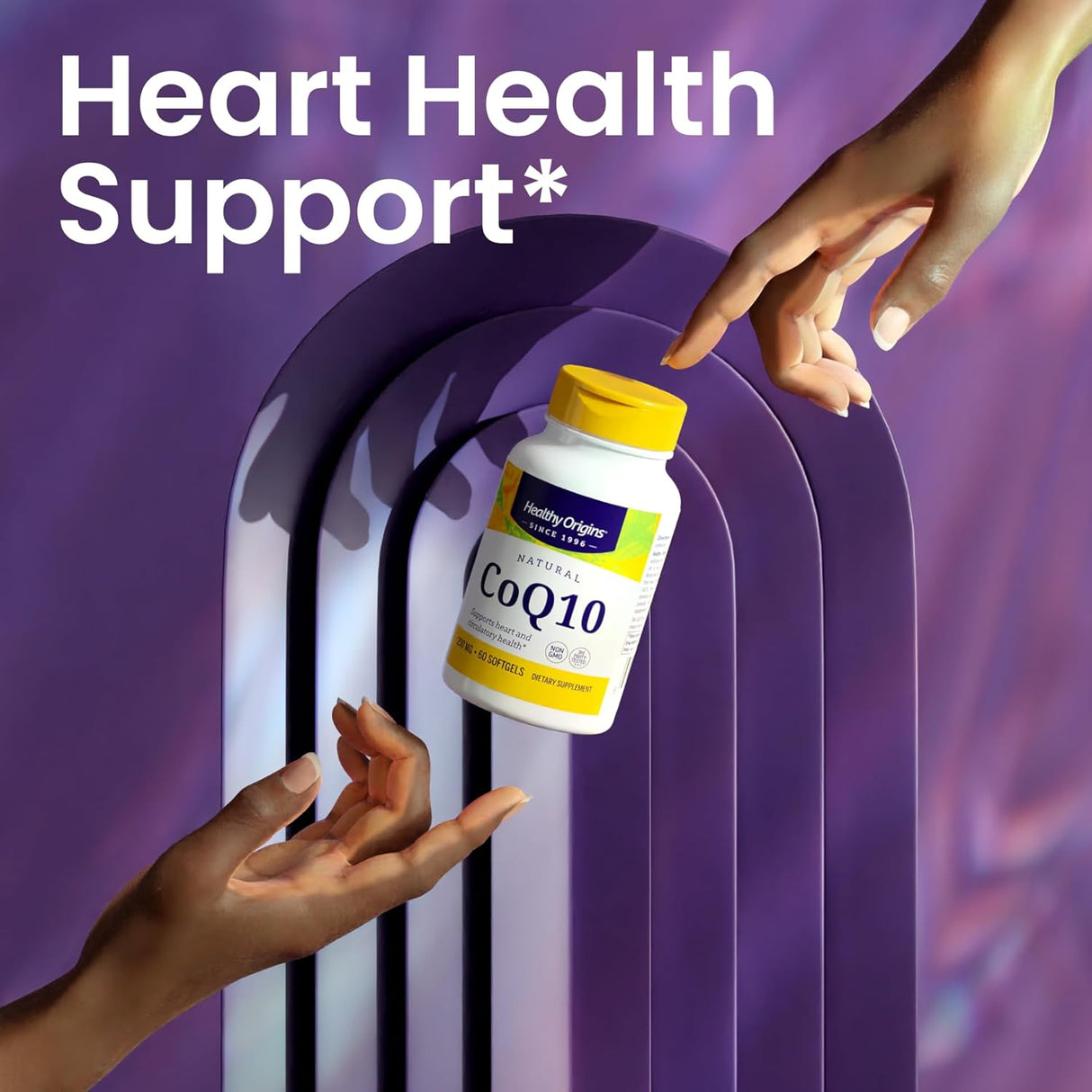 CoQ10 Saludable Origins 200mg Energía Corazón 150 Cápsulas