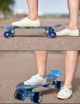 Patineta Mini Cruiser Retro de 22 Pulgadas para Principiantes