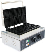 Máquina de waffles 10 rebanadas, marca comercial, 110V, antiadherente
